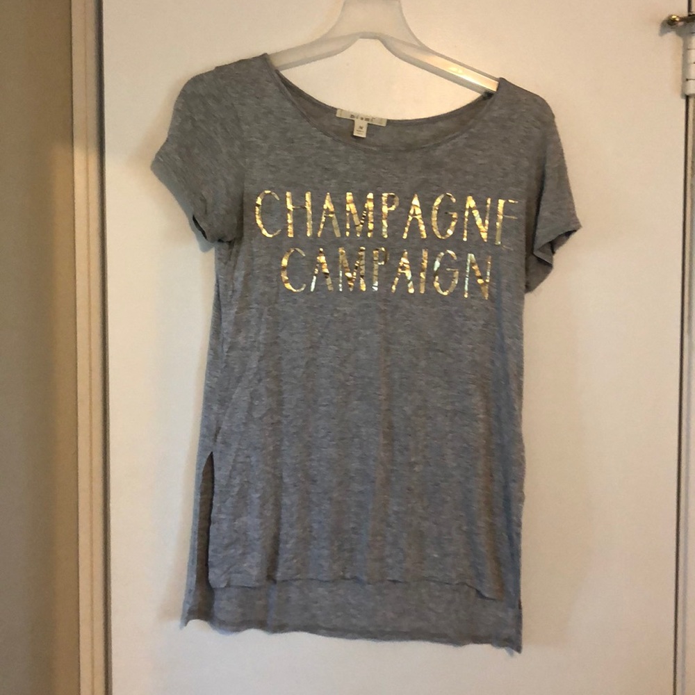 Champagne campaign gold graphic tee
